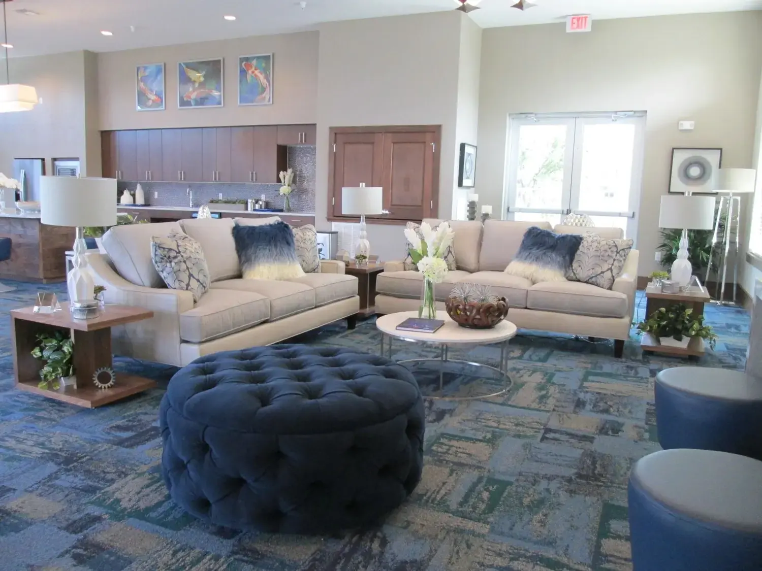 Austin Coastal Clubhouse — Multi-Family interior by Witt & Witt Interior Design