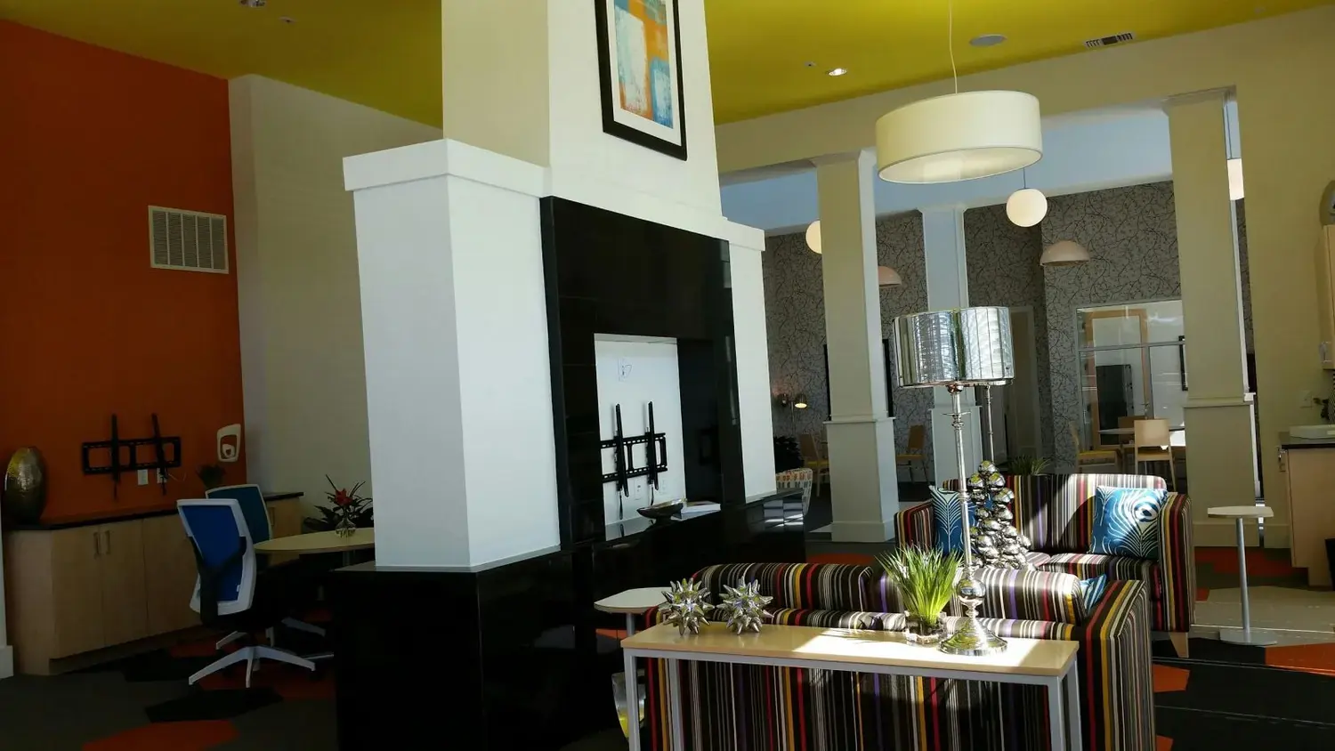 Austin Color-Block Amenity Center — Multi-Family interior design project